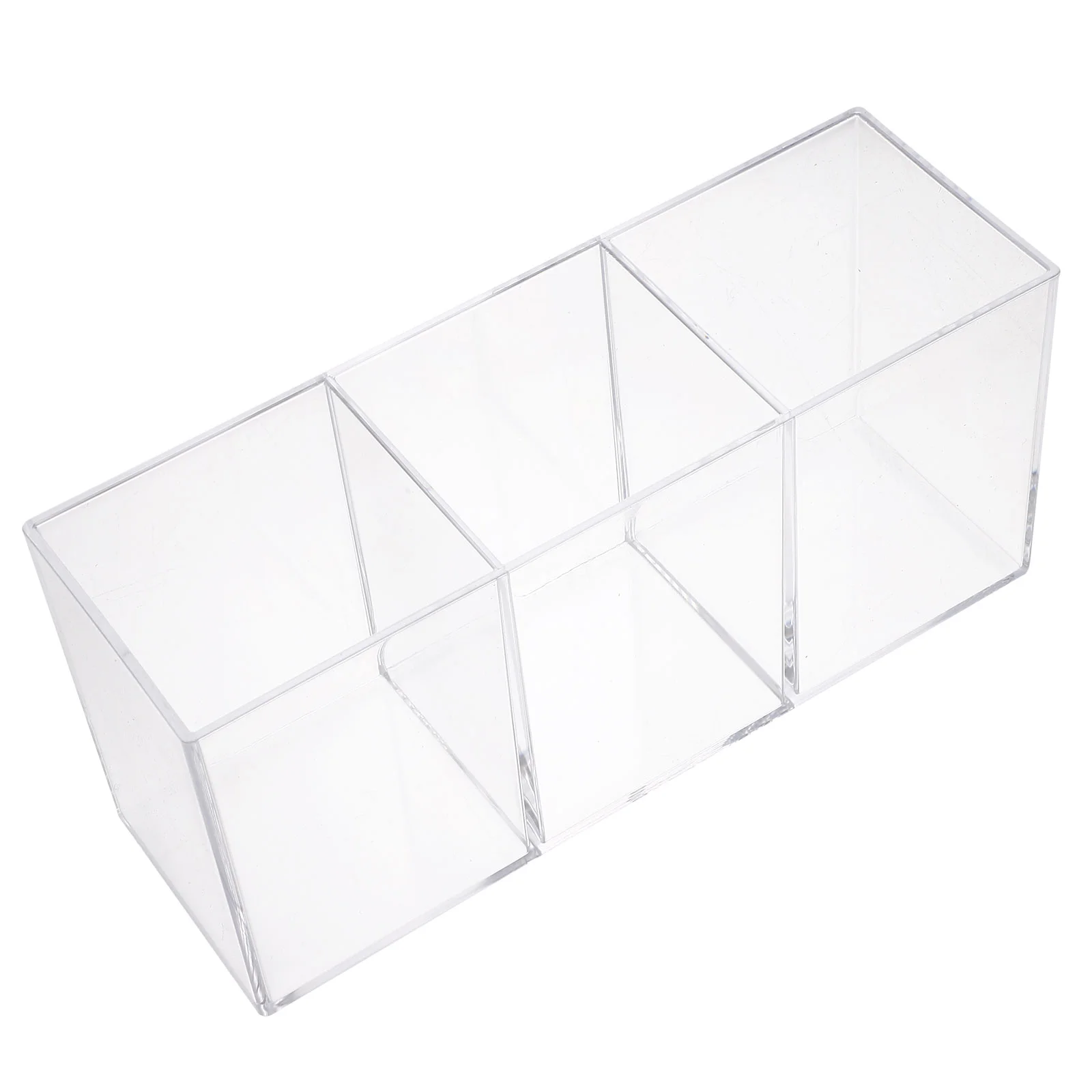 

Acrylic Storage Tube Case Makeup Brush Canister Container Stationery Pen Drawers Holder
