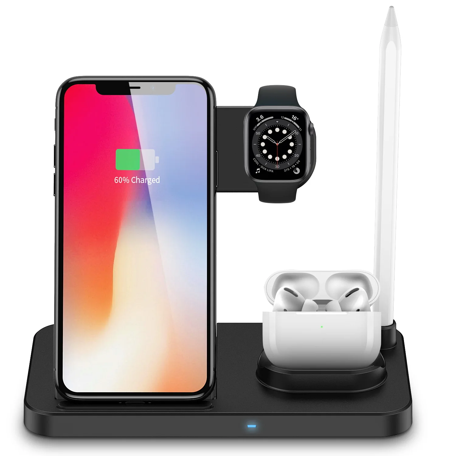 3 in 1 15W Fast Wireless Charger Charging Dock Station For iPhone 8/11/XR For Samsung S8/S9/S10 AirPods 1/2/3 iWatch 1/2/3/4