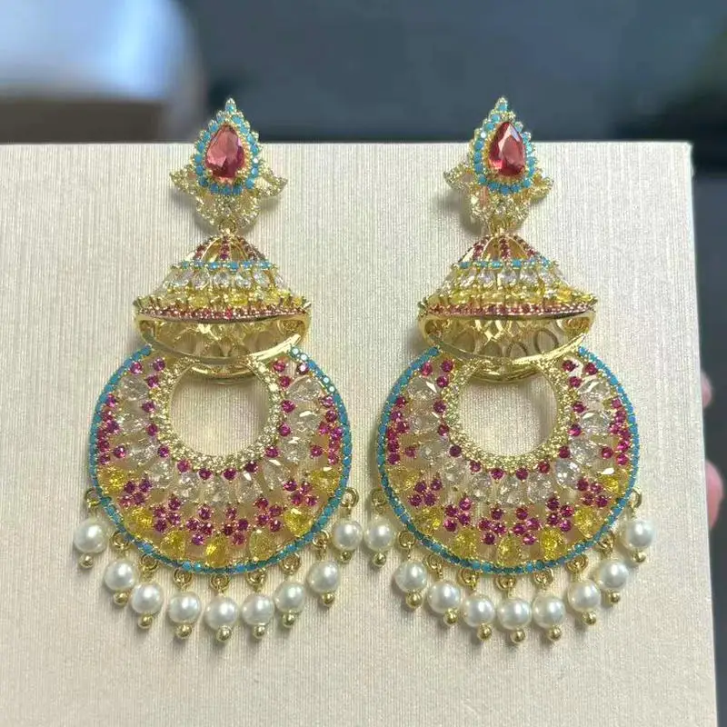 Женская Блестящая модная круглая красная и желтая блестящая фотография