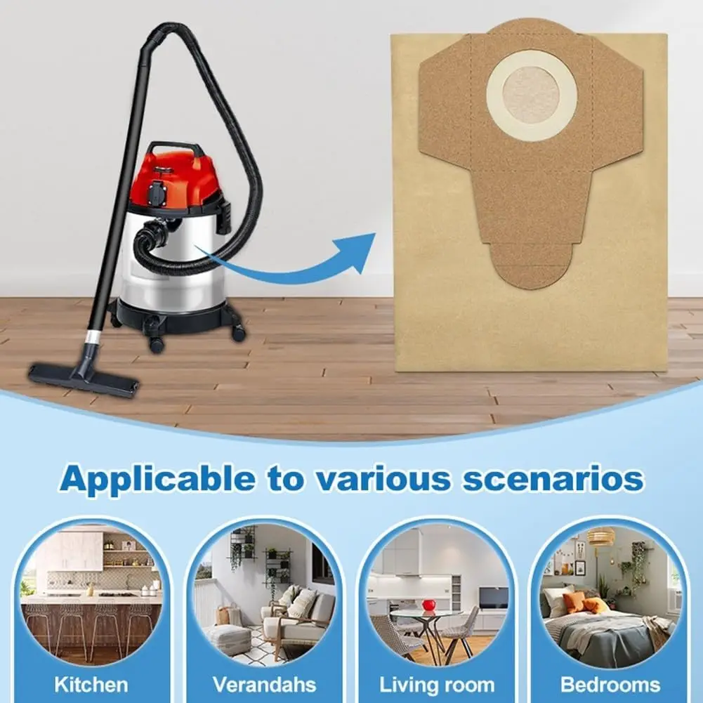 Фото Мешки для пыли Hoover 12 л для пылесоса для влажной и сухой уборки Einhell TC-VC 1812S 1812/1S 18/15, TE-VC 18/10, BT-VC 1250S, 20 л/15 л/30 л №3