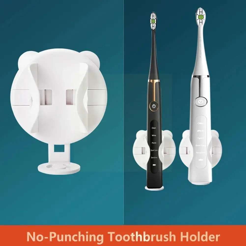 

1pcs Toothbrush Holder Bathroom Accessories Sets Wall-mounted Toothbrush Electric Auto-adjust Holders Stand Q7h6
