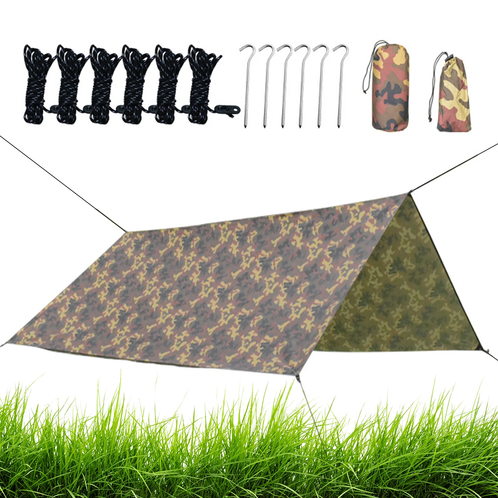 

Outdoor Shade Sail Lightweight Waterproof UV-Proof Awning Sunshine Canopy For Terrace Carport Backyard Garden Etc