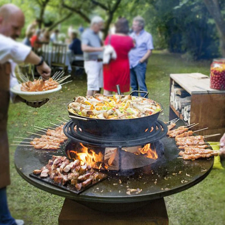 Барбекю corten стальной гриль для барбекю улицы