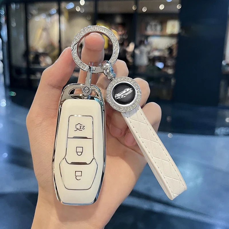 Чехол-держатель для автомобильного дистанционного ключа из ТПУ брелок Ford Mustang F-150