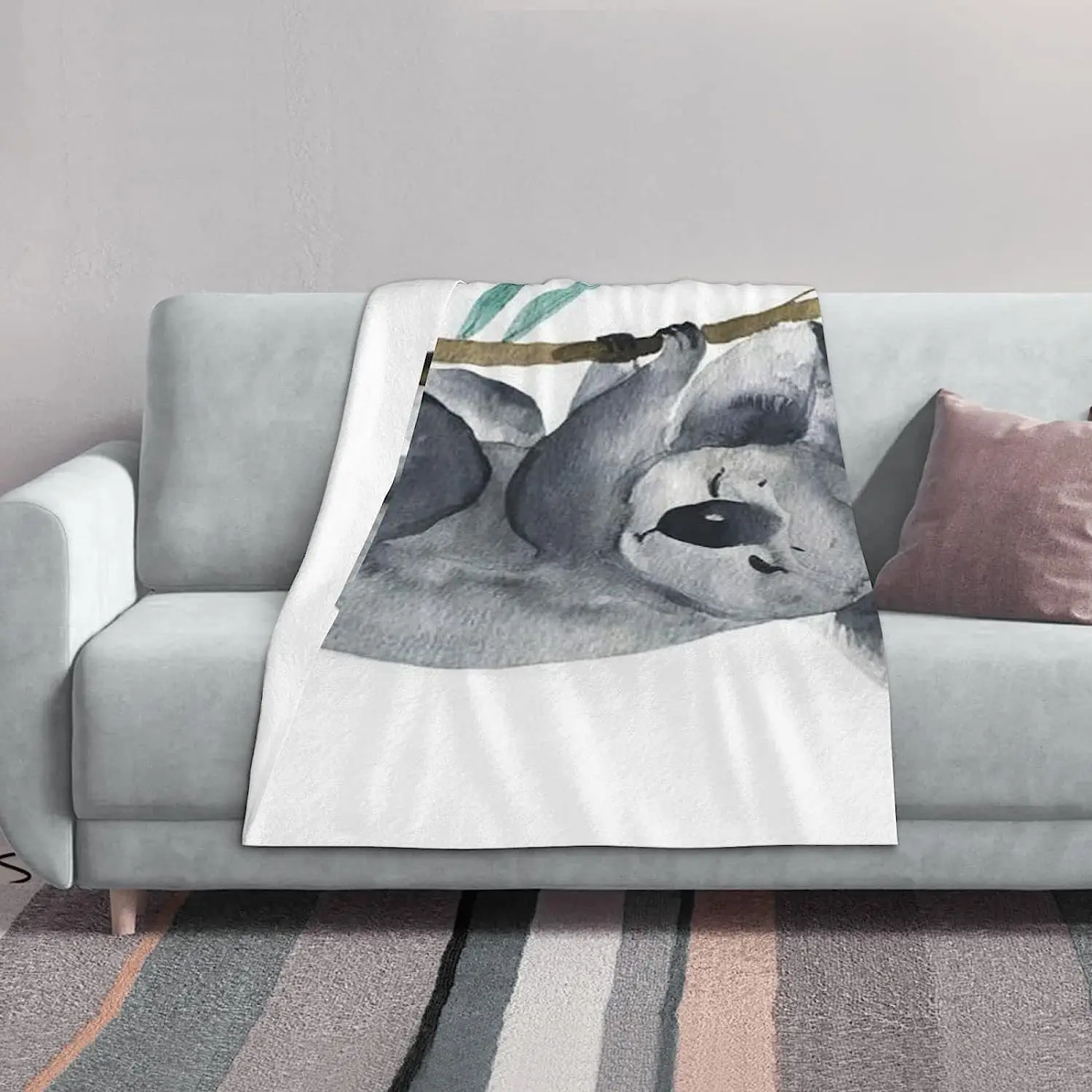 

Фланелевое Одеяло с забавными коалы, дорожные одеяла, 280 г/м2, мягкое теплое одеяло, подарки для спальни, гостиной, дивана