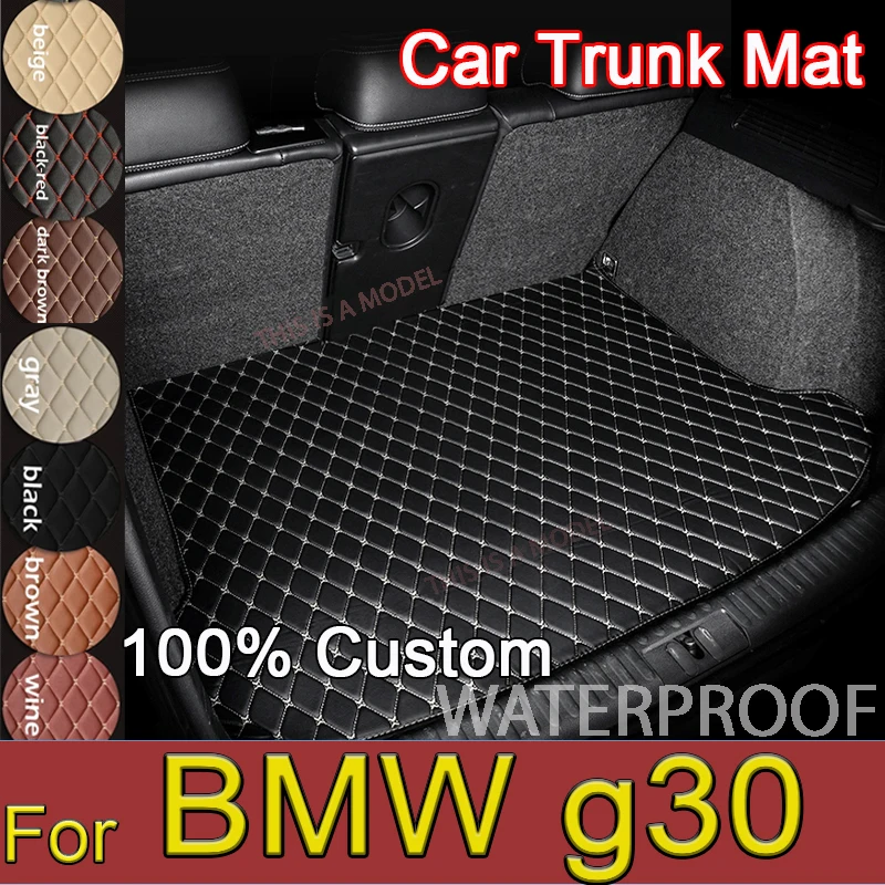 Кожаный коврик для багажника bmw g30 2019 2020 520 530 525 540 535