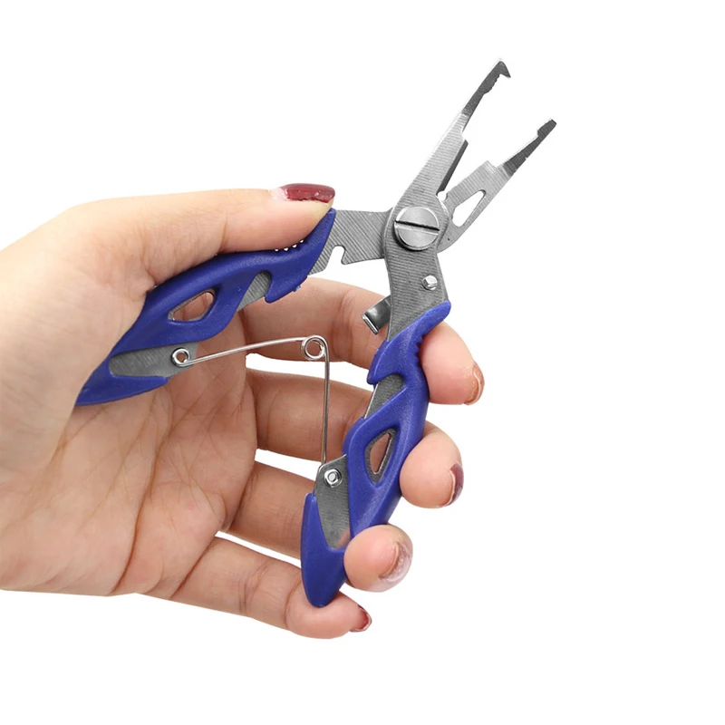 

Multifunctional Stainless Steel Curved Mouth Plier Fishing Line Scissor Hook Removal Tongs Practical Tool For Fishing Enthusiast
