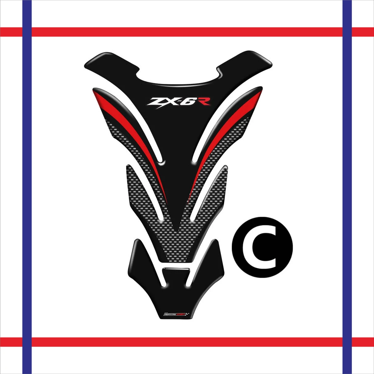 3D мотоциклетный бак защитная наклейка чехол для KAWASAKI ZX6R ZX-6R ZX6 R ZX636