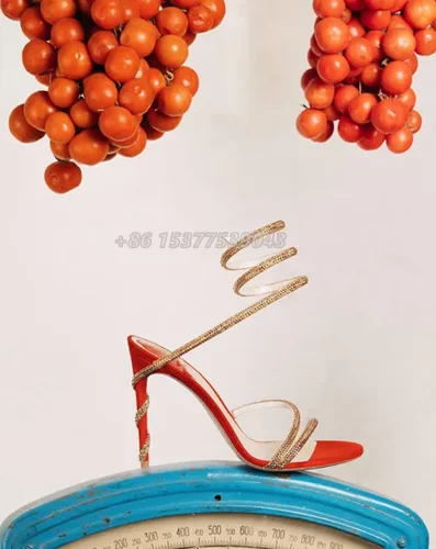 Летние спирали со змеиной головой украшенные стразами ремешки на щиколотке