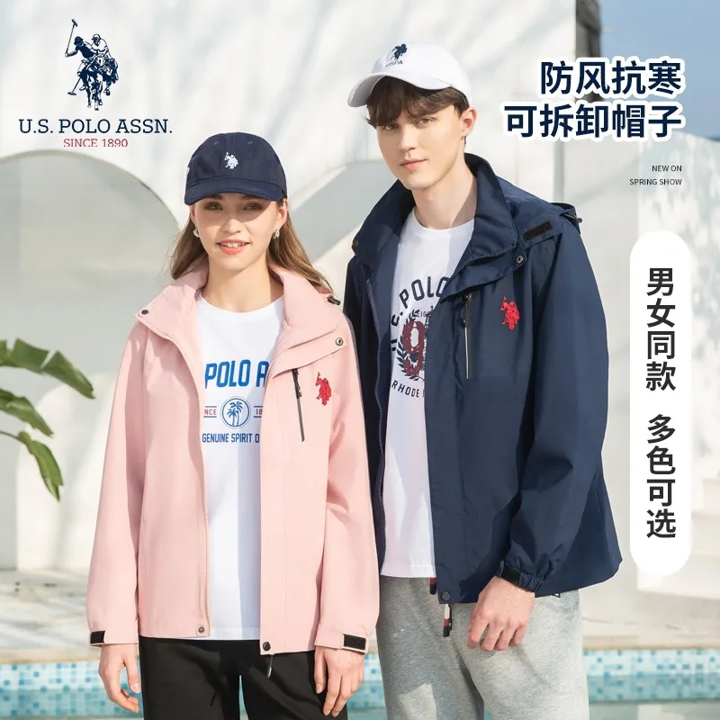 Новинка от us Polo Assn Мужская ветрозащитная устойчивая к холоду куртка на весну и