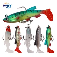 whyy fishing lure artificial lure 8 5cm 13g lead packed silicone good for sea fishing tackle rocker fake swimming lure