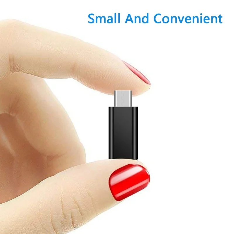 USB Type C Female To Micro USB Male Adapter Connector Type-C Micro USB Charger Adapter for Android Xiaomi Huawei Phone Converter images - 6