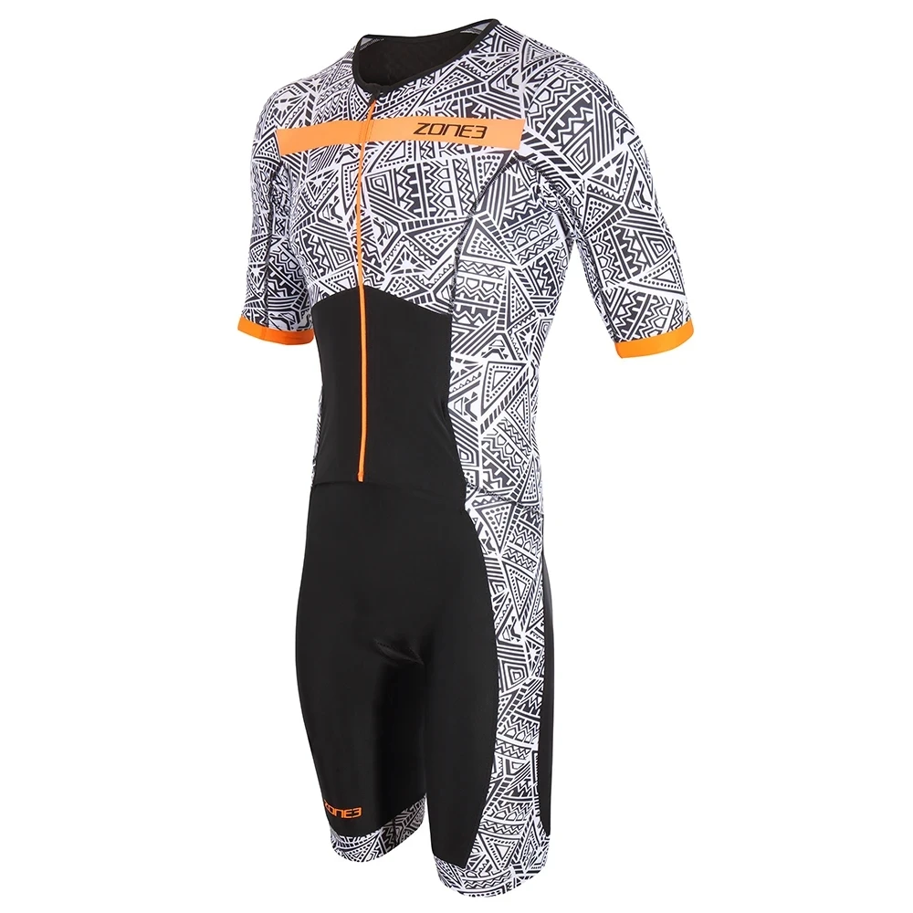 

Cycling Bike Short Zone3 Men Sleeve Swiming Suit Triathlon Racing Tri Suit Maillot Ciclismo Swimming Running Clothing Skinsuit