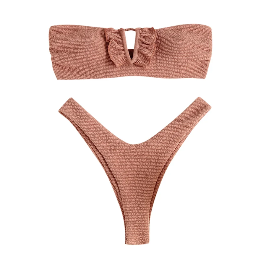 Женский купальник-бикини с V-образным вырезом |