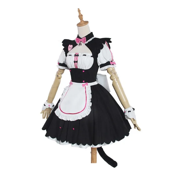 

Dropshipping Chocola NEKOPARA Cosplay Chocolahalloween Vanilla Maid Dress Costume Cat Neko Girl NEKOPARA Cosplay party costumes