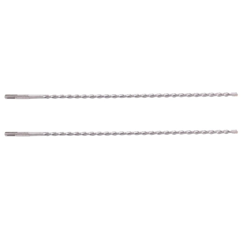 

2X 50Cm 500Mm SDS+ PLUS 10Mm Hammer Masonry Drill Bit Sds Long (20 X 3/8 Inch)