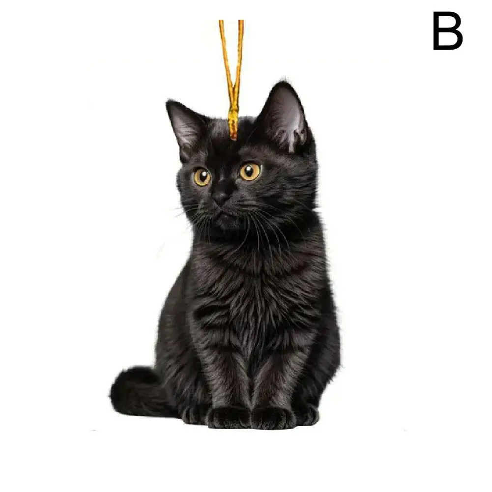 

KITPIPI Черная кошка подвеска акрил