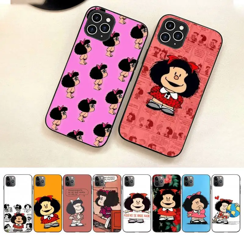 

Mafalda Phone Case For Iphone 7 8 Plus X Xr Xs 11 12 13 Se2020 Mini Mobile Iphones 14 Pro Max Case