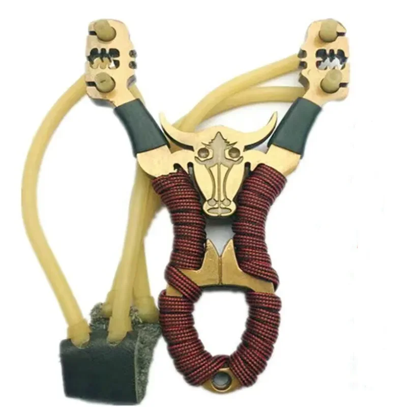 

Outdoor Precision Competitive Hunting Metal Catapult Slingshot Alloy Slingshot Rubber Band Big Power Slingshot Toy