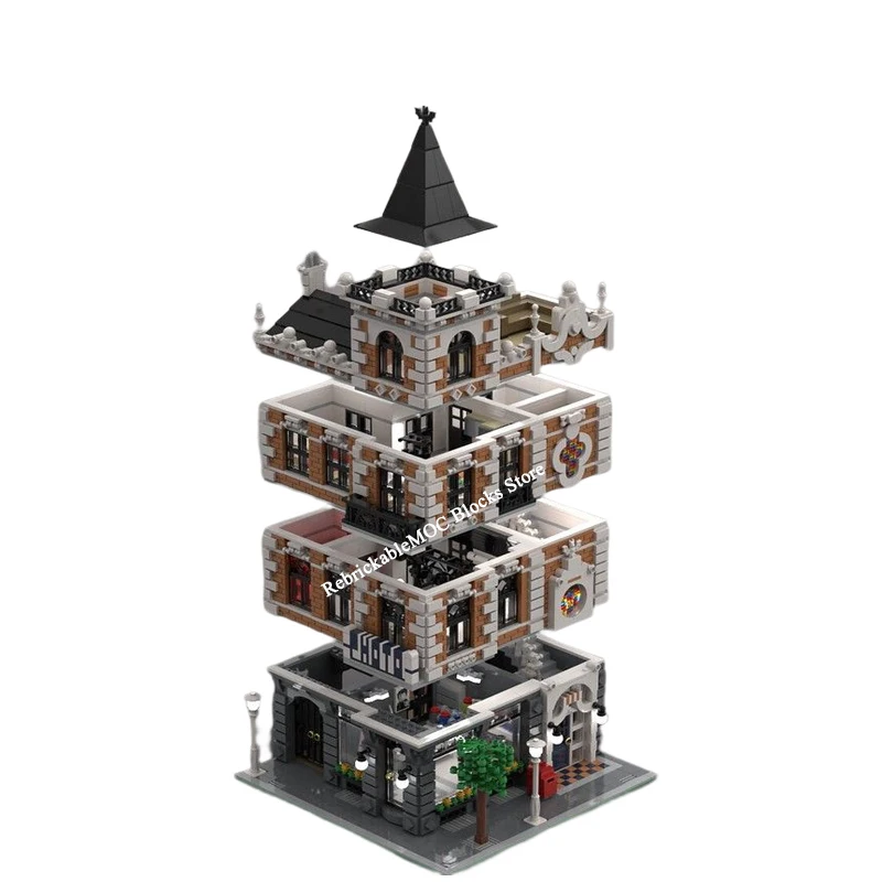 Новинка 3443 шт. Лидер продаж уличный вид Moc модульная архитектура фотостудия