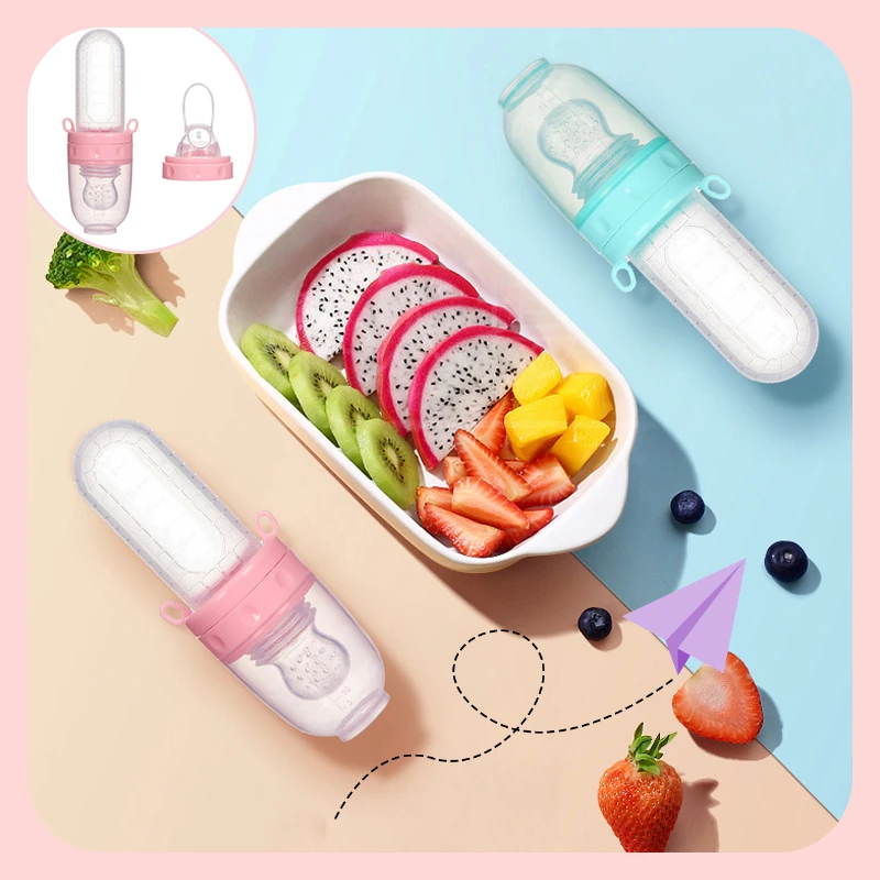 

Новинка, детская разноцветная кормушка для свежих продуктов, соска для новорожденных, Сетчатая Сумка для сосков, ложка, жевательные фрукты, соска для кормления