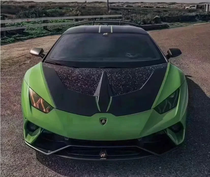 Для Lamborghini Huracan LP610 LP580 2014-2020 автомобильный кованый передний бампер из углеродного