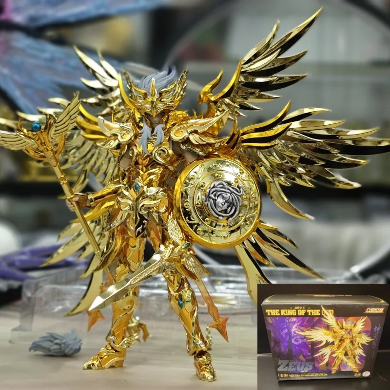 

Genuine Toypoint Saint Seiya Saint Cloth Myth Zeus Figure Toy Collection Boy Gift Gold Cloth Zeus Model Doll Kids Christmas Gift
