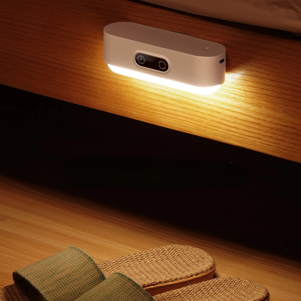 Intelligent Induction Cabinet Night Lights Detachable Magnetic Base LED Night Light Bedroom Reading Bedside Lamp Power Bank