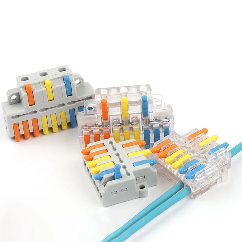 

3 in Multiple out Quick Wiring Connector Universal Splitter Wiring Cable Push-in Can Combined Butt Home Terminal Block