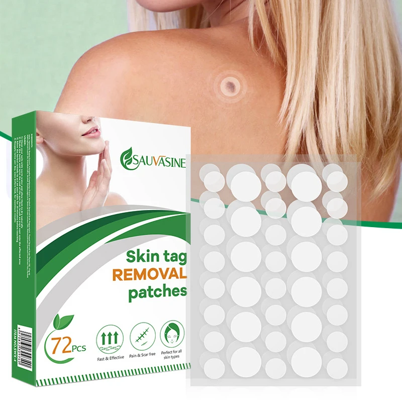 

New Invisible Skin Tag Sticker Hydrocolloid Gel Anti-infection Acne Wart Remover Pimple Wart Treatment Patch Skin Care 72pcs/box