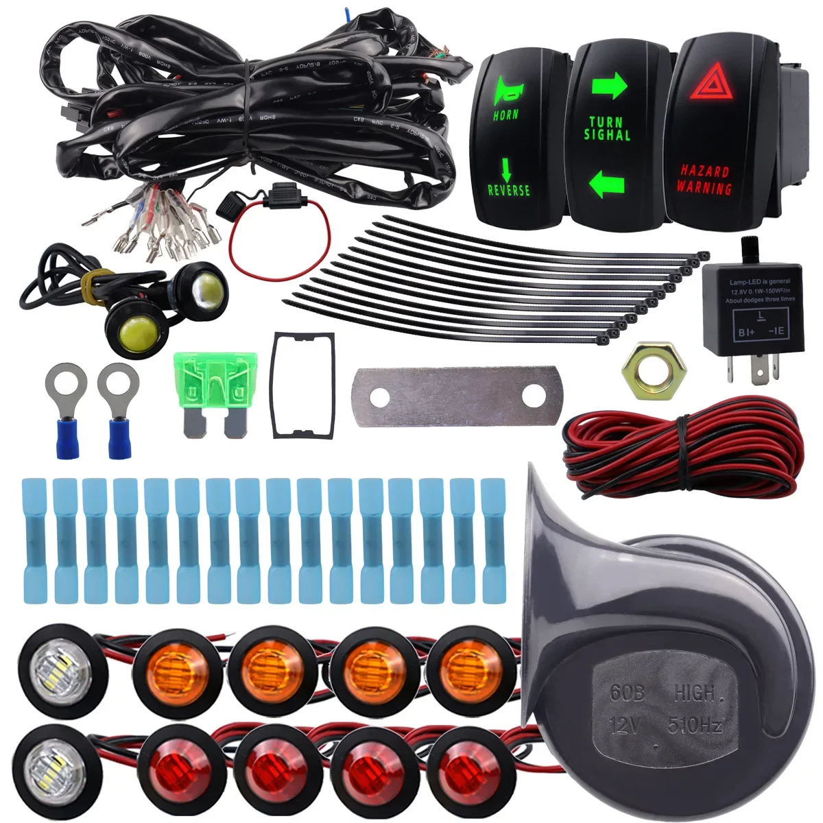 

Универсальный Комплект Предустановленных Поворотников С Звуковым Сигналом Для UTV И ATV