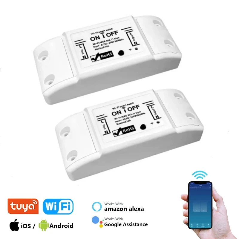 Умный выключатель Tuya WiFi универсальный таймер выключателя приложение Smart Life