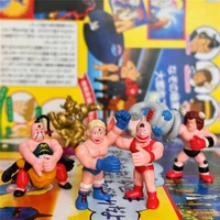 original kinnikuman figure gashapon wrestling 4pcs doll ornaments accessories tabletop decoration children present