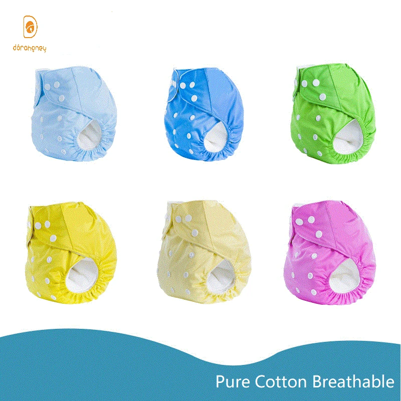 

Washable Baby Diapers Reusable Cloth Nappies Waterproof Newborn Cotton Diaper Cover For Children Training Pants Potty Underwear