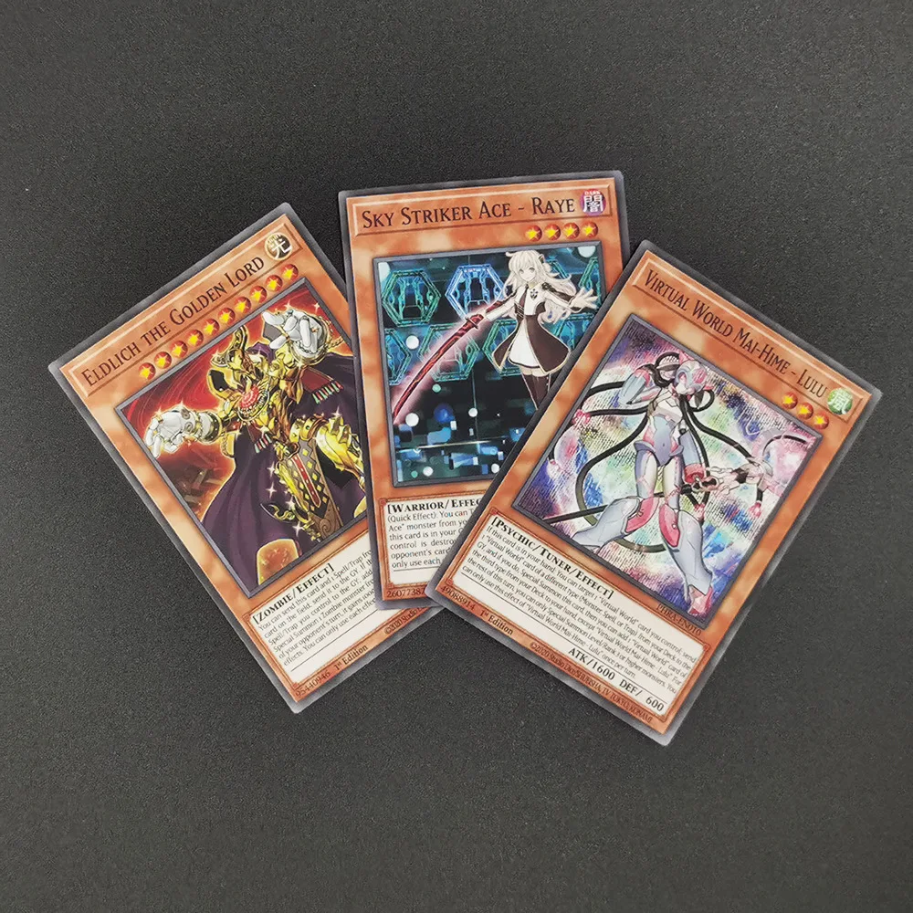 Ю-Ги-о! Новинка 100 шт. Темный волшебник черный девочка голубые глаза белый дракон