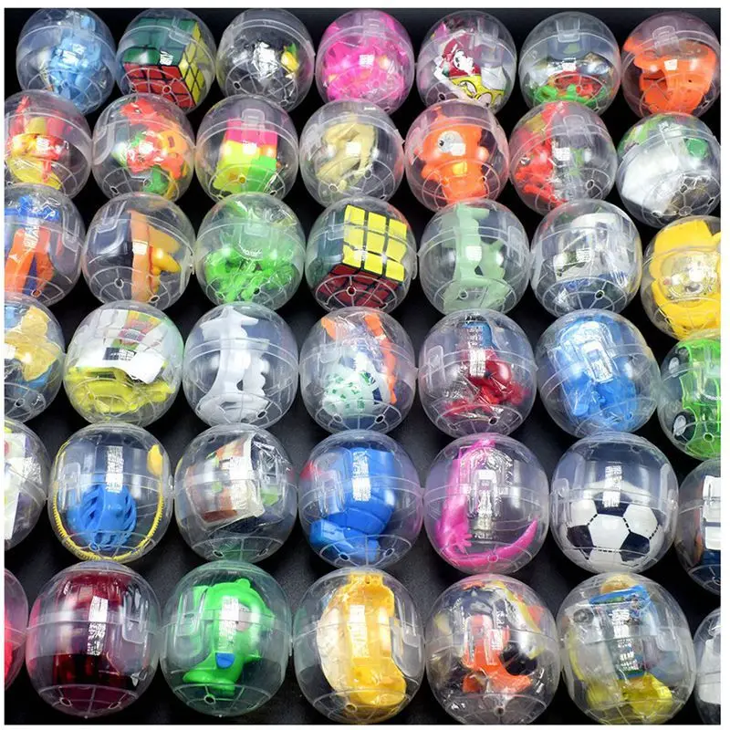 5/10/20Pcs 4.7*5.2Cm Transparent One-piece Gashapon Ball Toy Fun Egg Gashapon Machine For Children With Built-in Different Toys