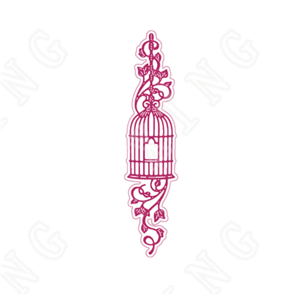 

Carnation Crafts Birdcage 2022 New Metal Cutting Dies Scrapbook Diary Decoration Embossing Template Diy Greeting Card Handmade