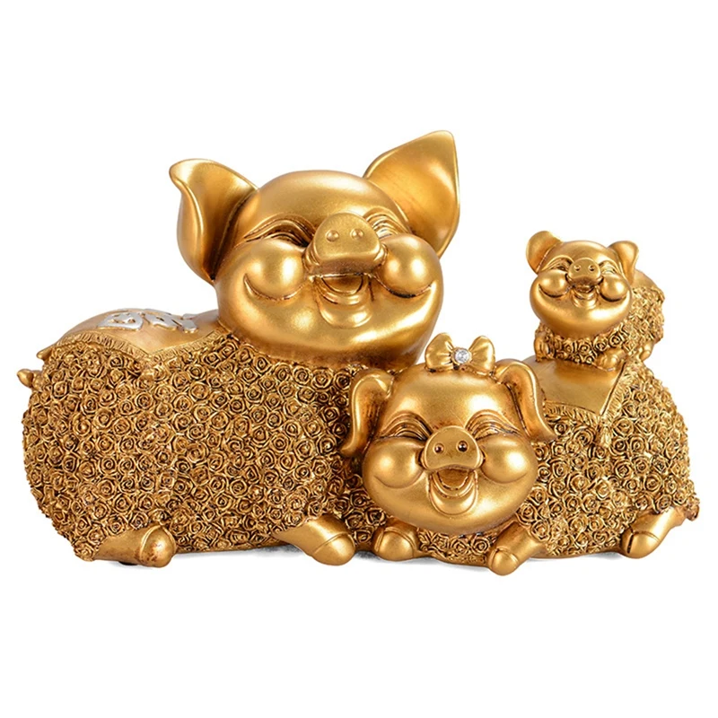 

1Pcs Happy Pig Ornaments, Home Accessories, Housewarming Gifts, Wedding Ornaments, Wine Cabinet Partitions, Crafts