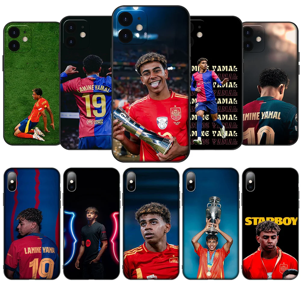 Мягкий чехол HA104 Lamine Yamal для Xiaomi POCO M6 M5 M4 F5 X6 C65 C55 C50 C51 C40 X4 Pro