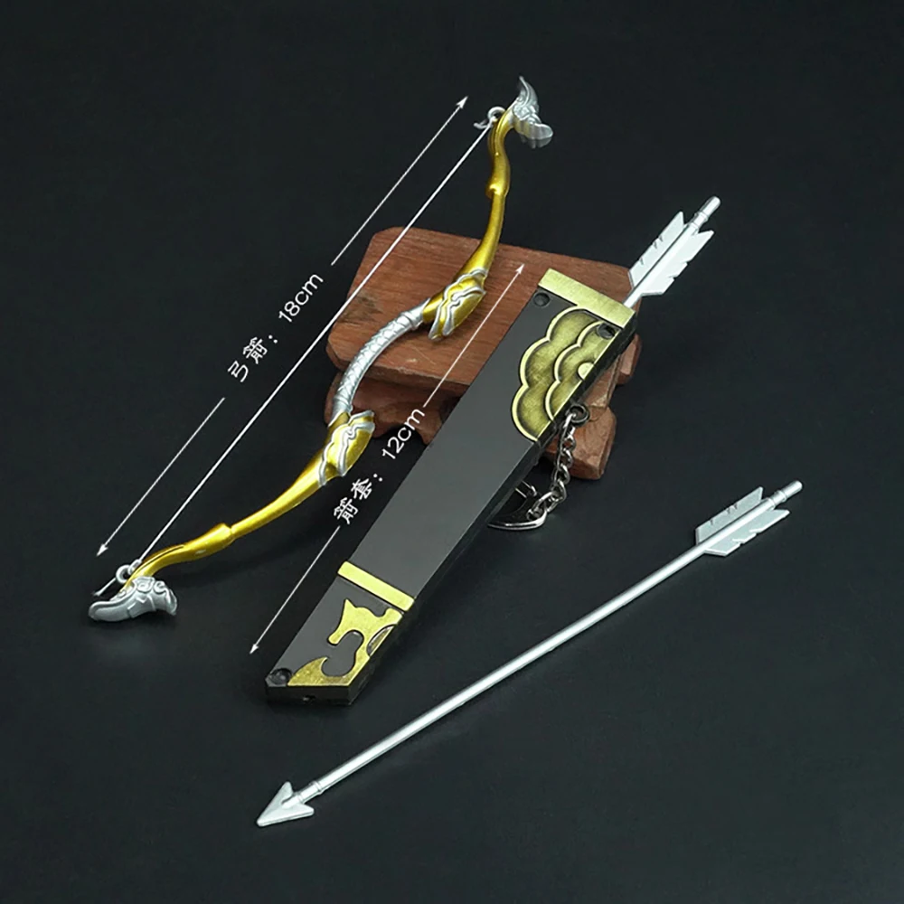 

Mo Dao Zu Shi Sword Simulation Bow and Arrow Keychain Wei Wuxian Collection Model Alloy Weapon Yi Ling Lao Zu Keychain For Fans