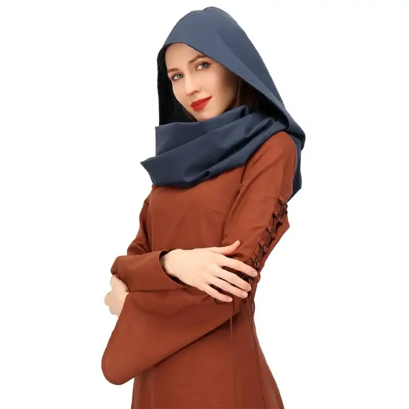 Льняной капюшон WENAM для мусульманской винтажной накидки изгой аксессуар костюма