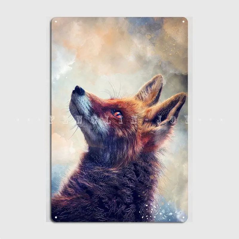 

Животные лисы, искусство, металлический плакат, клуб, паб, гараж, проектирование, жестяные пластинки Sign, плакат