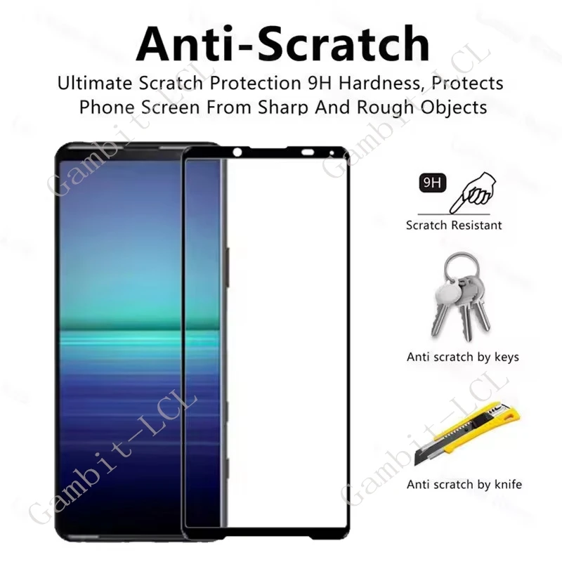 Фото Защитная пленка из закаленного стекла с полным покрытием для Sony Xperia 5 IV 10 VII 1 VIII V VI III II Xperia5IV Xperia1VIII 1VIII, 3 шт. №3