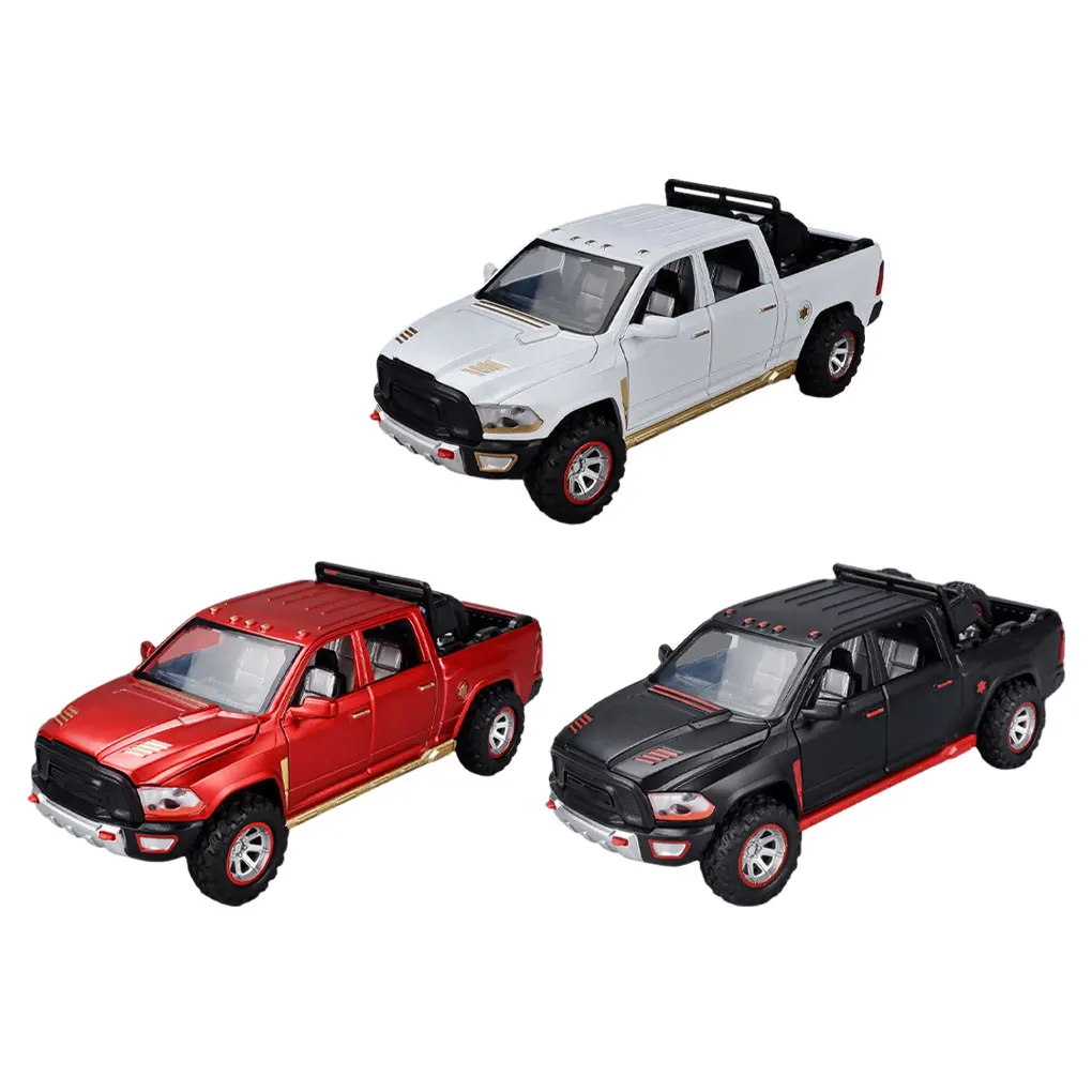 

2pcs Alloy Car Model Toy - Environmental Protection Paint Excellent Workmanship Safe And Non-toxic Pickup Sound