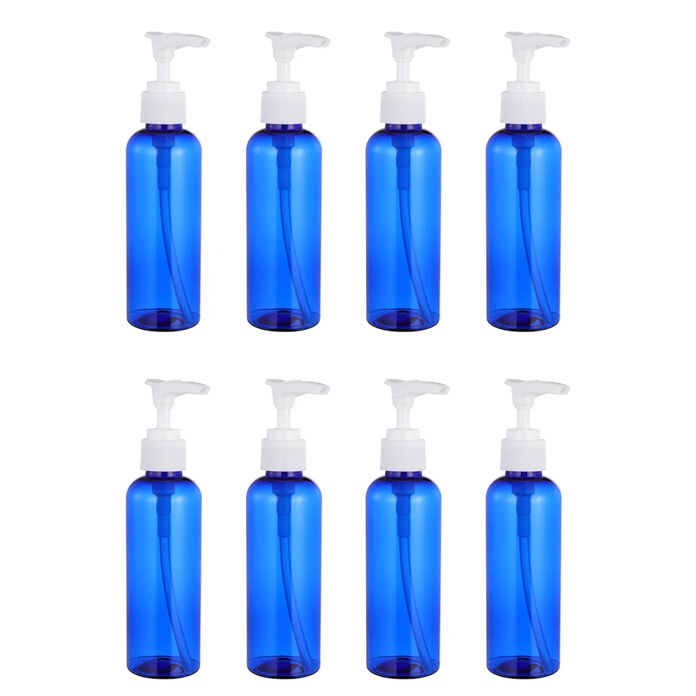 

8 Pcs Lotion Press Bottle Shampoo Storage Empty Refillable Container Plastic Bottles Dispenser Pump Travel