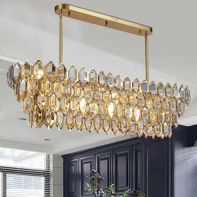 

2022 New Light Luxury Crystal Chandelier Post Modern Living Room Dining Room Circular Creative Atmosphere Warm Bedroom Main Lamp
