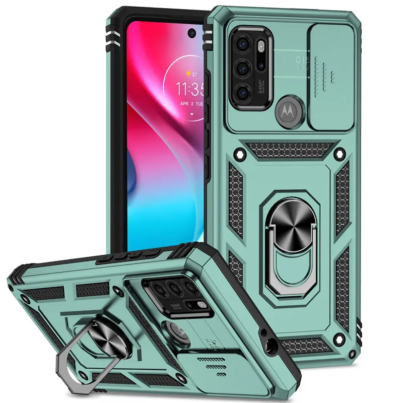

Case For Motorola Moto G60S XT2133 Armor Magnetic Metal Ring Holder Hard Back Phone Cover Case for Motorola Moto G60S MotoG60S