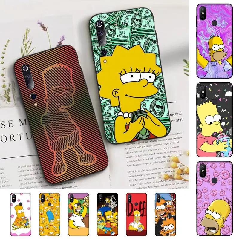 

Disney The Simpsons Phone Case for Xiaomi mi 5 6 8 9 10 lite pro SE Mix 2s 3 F1 Max2 3
