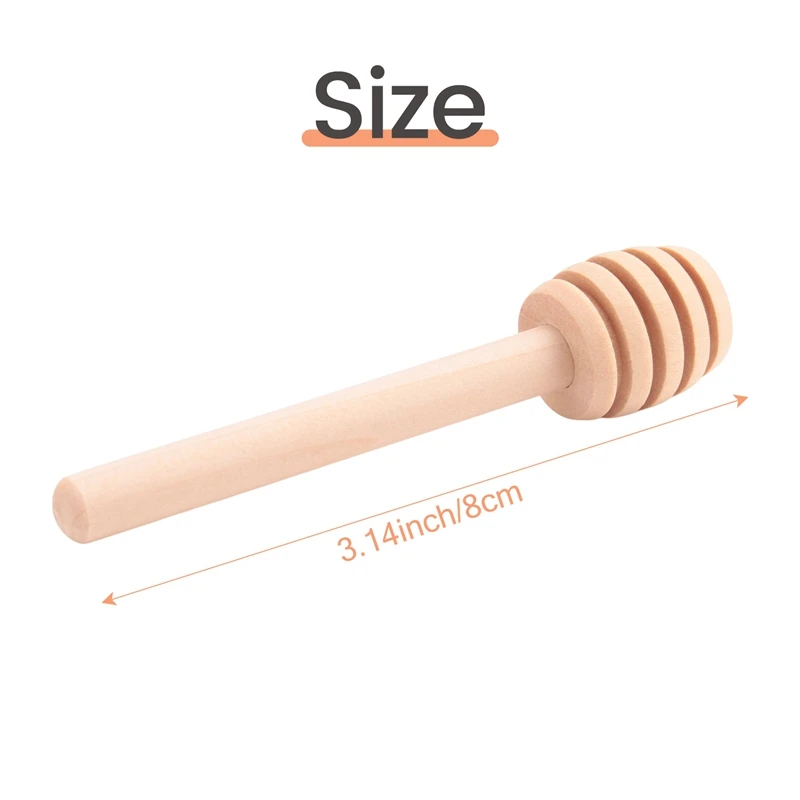 50 шт./упаковка деревянные Мини-палочки для меда