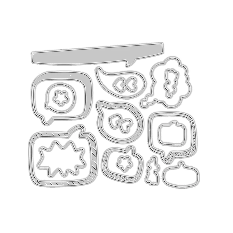 Новейший мини-каталог 2023 вырубные штампы прозрачный штамп диалоговое окно Hi